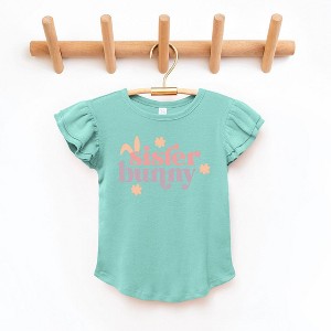 The Juniper Shop Sister Bunny Toddler Flutter Sleeve Tee - 1 of 3