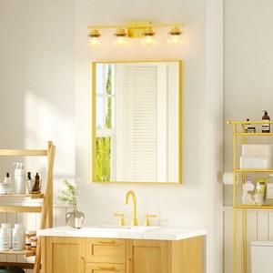 Rectangular Aluminum Framed Wall Bathroom Vanity Mirror - 1 of 4