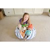 CreativeQT Stuff ’n Sit XL 38’’ Bean Bag Storage Cover for Stuffed Toys, Great as Bedroom Organizer or Chair, Grey/White Striped - 4 of 4