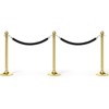 Unique Bargains Hotel Adjustable Velvet Stanchion Rope with Snap Hooks - 3 of 4