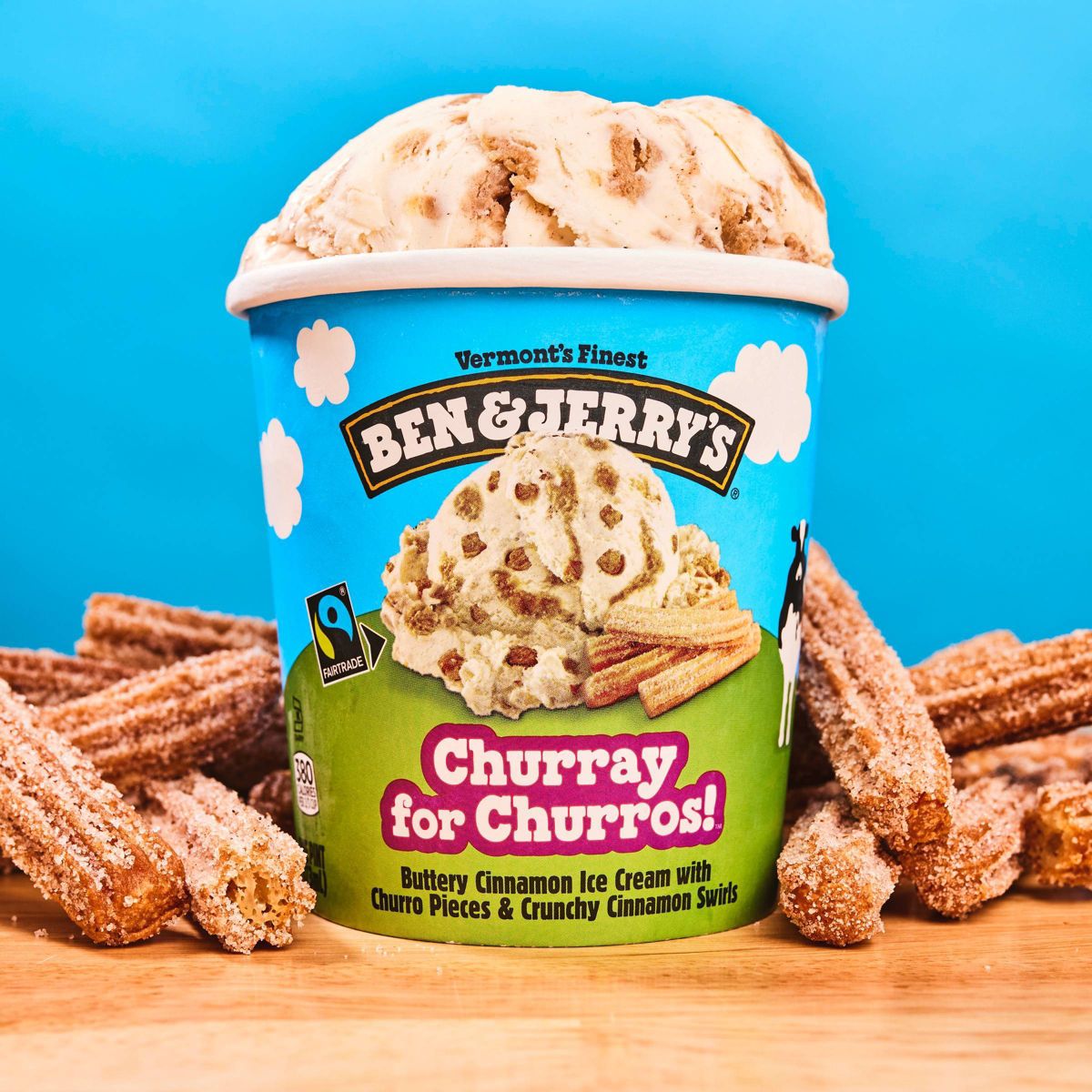Ben & Jerry's Churray for Churros Cinnamon Ice Cream - 16 fl oz - thumbnail 5