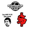 Scarface 9ct Vinyl Large Deluxe Stickers Variety Pack of 9 - 3 of 4