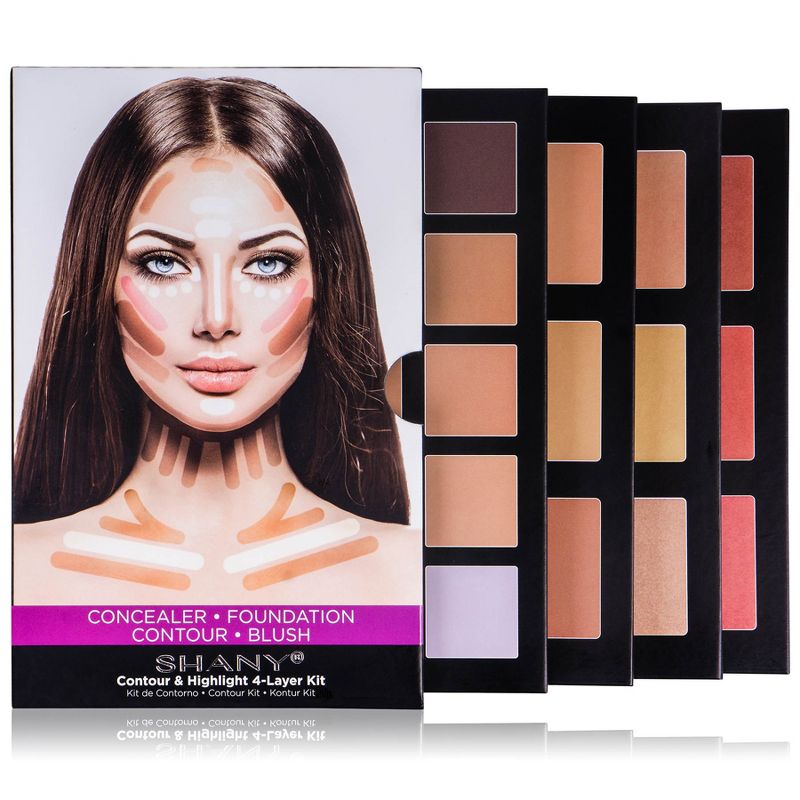 SHANY 4-Layer Contour and Highlight Makeup Kit  - 4 pieces, 5 of 10