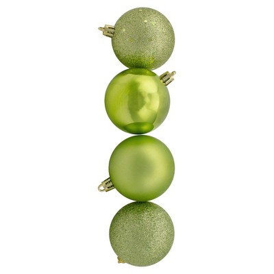 Kiwi Green Shatterproof Christmas Ball Ornament Set