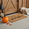HomeRoots 17" X 29" Brown And Natural Fall Hey There Outdoor Coir Door Mat - 2 of 4