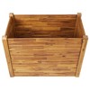 vidaXL Garden Raised Bed Powder-coated Steel 126.8"x39.4"x14.2" Gray - 4 of 4