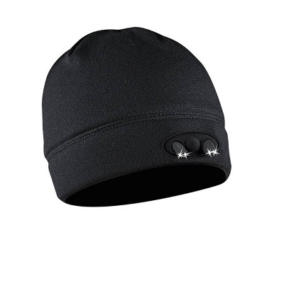 POWERCAP Adult 4 LED Compression Fleece Cap - Black