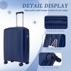 TOBILI 3 pcs/set in PP Spinner Wheel Luggage,Carry on Suitcase,Matching Color,Combination Lock,20"/24"/28" - 4 of 4