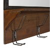 36" x 22" Coburn Functional Wall Mirror Brown - Kate & Laurel All Things Decor: Modern Rectangle, No Assembly Required, Metal Frame - 3 of 4