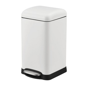 Slim Trash Can, 3.2 Gal/12L Stainless Steel Waste Bins - 1 of 4