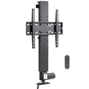Mount-It! TV Lift For Screens 32 in.  to 48 in. | Height Adjustable Hideaway TV Lift Adjusts Up to 65 in. | Vertical Lift TV Stand | Black - 1 of 4
