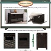Okak Storage Ottoman Bench with Soft Removable Cushion Storage Footrest Stool Shoe Bench with Removable Basket & 2 Drawers for Entryway, Espresso - 2 of 4