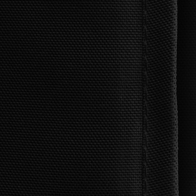Black Polyester Fitted Rectangular Tablecloth for 48" x 30" Tables