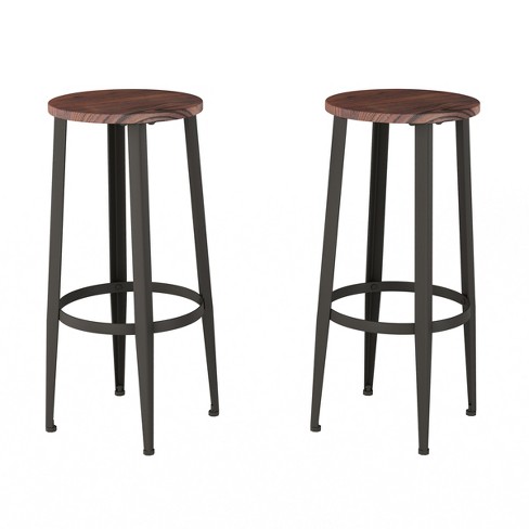 Dark walnut counter online stools