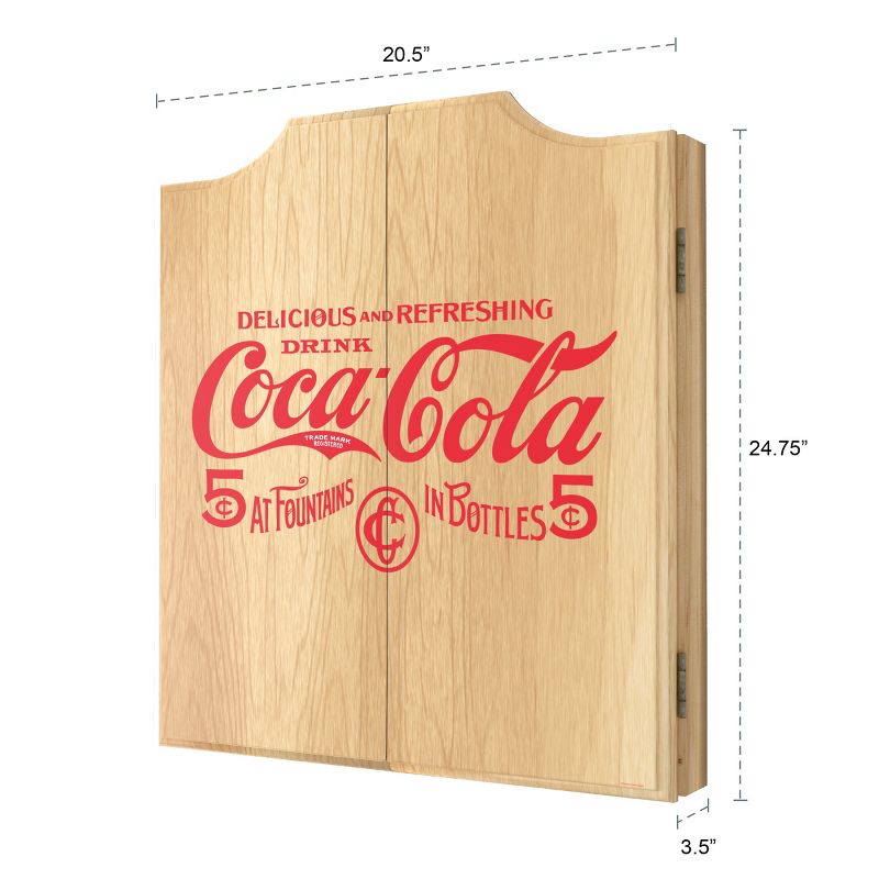 Coca-Cola Dart Board Cabinet Set, 4 of 6