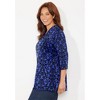 Catherines Easy Fit 3/4-Sleeve V-Neck Tunic - 4 of 4