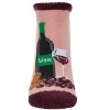 Memoi Women's Give Up Wine Low-Cut Non-Skid Socks Blush 9-11 - 2 of 4