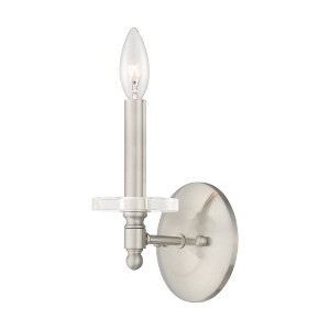 Livex Lighting Bennington 1 - Light Wall Light in  Brushed Nickel - 1 of 2