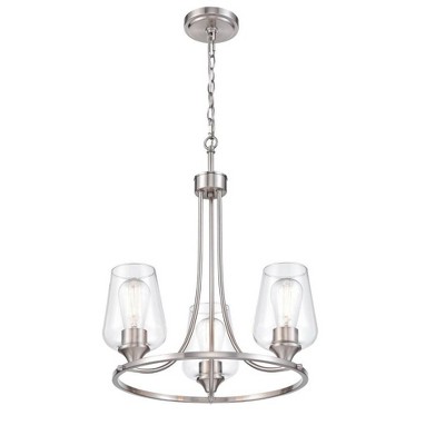 Millennium Lighting Ashford 3 - Light Chandelier in  Brushed Nickel