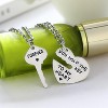 Matching 'Key to My Heart' Couple Necklace Set - His & Hers Romantic Gift - 3 of 4