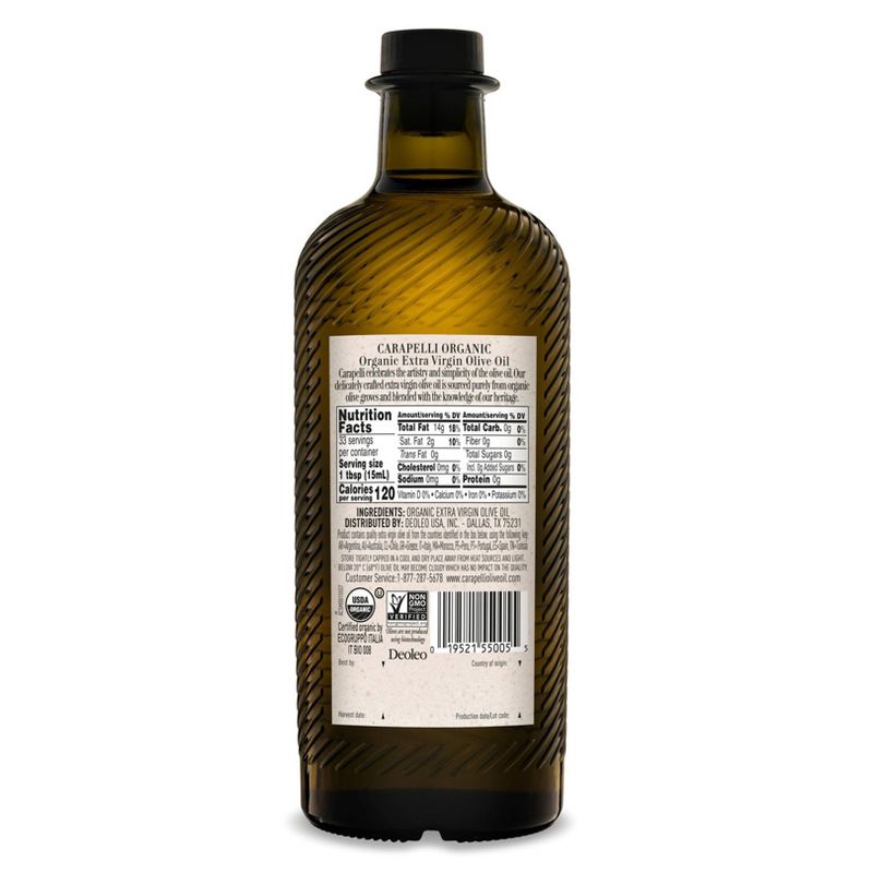 Carapelli 100% Organic Extra Virgin Olive Oil - 16.9 fl oz, 3 of 10