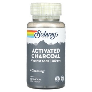 Solaray Activated Charcoal, 280 mg, 90 VegCaps - 1 of 2