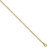 Chisel Stainless Steel Polished Yellow IP-platead Enlongated Open Link Paperclip 20" Chain Necklace - 2 of 4