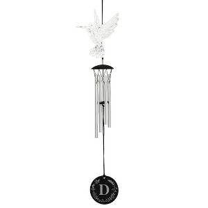 Personalization Mall Flying With Hummingbirds Personalized Initial Wind Chimes - 1 of 1