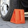 Stalwart Wheel Chock 2-PK - 3 Ton Capacity, Orange - 2 of 4
