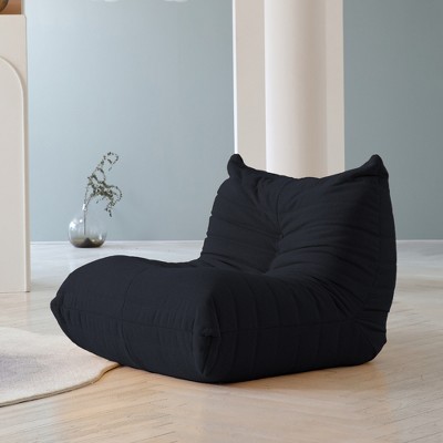WJShome Lazy Floor Sofa, Fireside Chair,Teddy Velvet Sofa Bean Bag Couch, Lounge Togo Lazy Floor Sofa, Accent Chair , Corner Chair