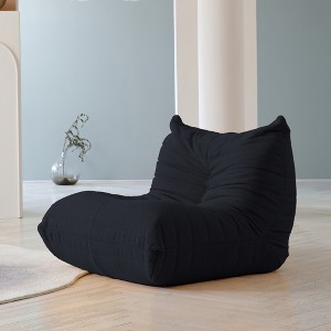 WJShome Lazy Floor Sofa, Fireside Chair,Teddy Velvet Sofa Bean Bag Couch, Lounge Togo Lazy Floor Sofa, Accent Chair , Corner Chair - 1 of 4