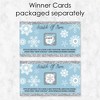 Big Dot of Happiness Winter Wonderland - Snowflake Holiday Party and Winter Wedding Game Scratch Off Cards - 22 Count - 3 of 4