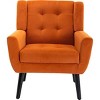 Streamdale Modern Soft Velvet Material Ergonomics Accent Chair Living Room Chair Bedroom Chair Home Chair - 3 of 4