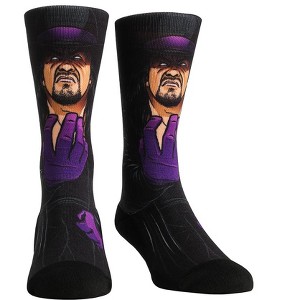 Rock Em Elite The Undertaker Licensed WWE Crew Socks  L/XL - 1 of 2