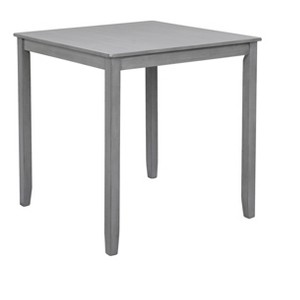 Gulches 34.5" Square Counter Height Dining Table, Acacia Wood/MDF/Birch Veneer, 330LBS Capacity, Seats 4 for Small Space Kitchen/Dining Room (Gray) - 1 of 4