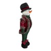 Northlight Jolly Plush Boy Snowman Christmas Figure - 25" - Red and Green - 3 of 4