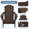 Hyleory HDPE Folding Adirondack Chair  – Weather-Resistant Outdoor Lounge Chair - 3 of 4