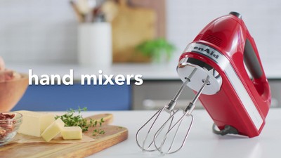 Kitchenaid Ultra Power Hand Mixer, 5 Speeds, Empire Red