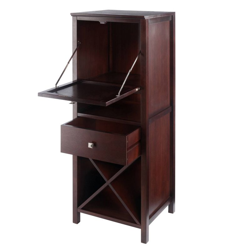 Brooke Cupboard Drop Down Door and Drawer Walnut - Winsome, 3 of 11