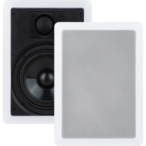 Dayton Audio® Contractor Series CW65W In-Wall Speaker Set with 6-1/2-In. Woofers, 2 Count in White - 1 of 4