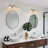 DAKAFUL Crystal Bathroom Vanity Light, Vanity Fixtures with Clear Textured Shades,Wall Sconce Over Mirror,for Bedroom/home decor - 4 of 4