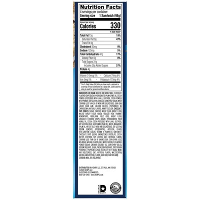 Kemps Vanilla Frozen Kempswich - 4pk