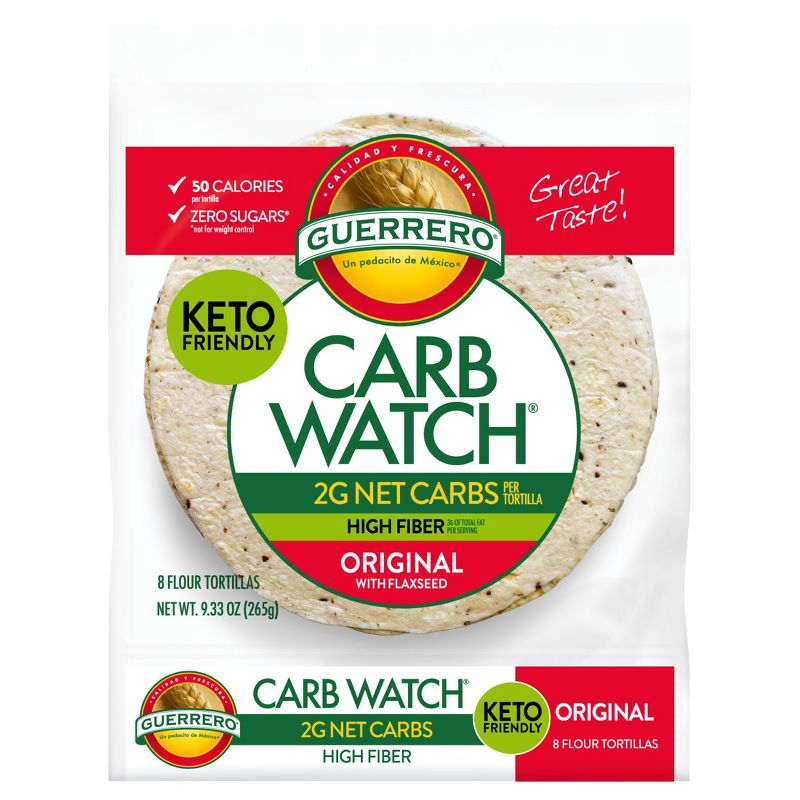 Guerrero Nutri-Ricas Carb Watch Flaxseed Flour Tortillas - 8ct, 1 of 11