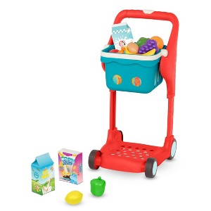 B. toys - Shopping Cart & Play Food - Shop & Glow Toy Cart - 1 of 4