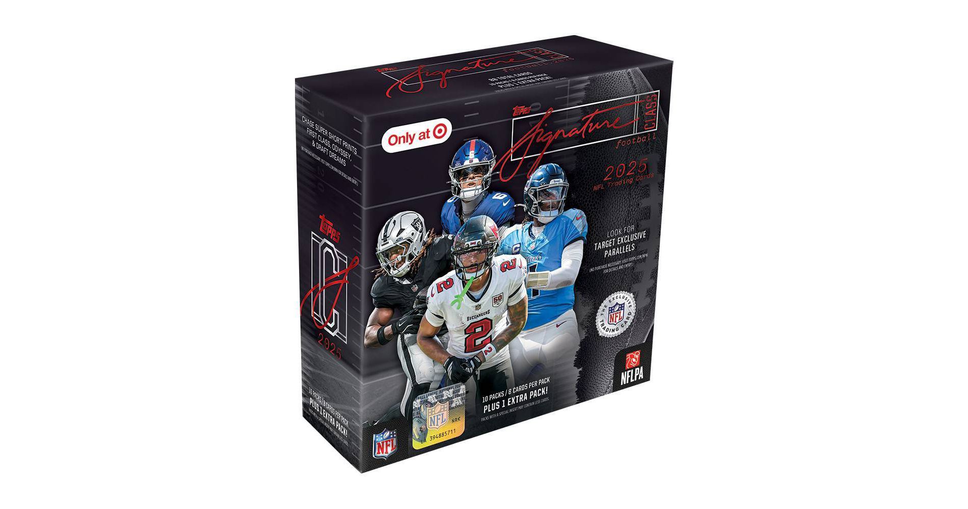 2025 Topps Target Exclusive NFL Signature Class Football Trading Card Mega Box