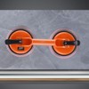 VEVOR Glass Suction Cup, 4.7" 2 Pack 330 lbs Load Capacity, Vacuum Suction Cup with Aluminum Handle, Orange - 2 of 4