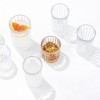JoyJolt Alina Ribbed Cocktail Mixing Glass Pitcher - 20 oz Modern Art Deco Cocktail Stirring Glass - 2 of 4