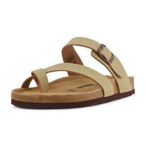CUSHIONAIRE Men's Luna-M Cork footbed Sandal with +Comfort - 1 of 4