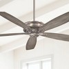 52" Minka Aire Industrial Indoor Ceiling Fan Burnished Nickel Seashore Gray Wood for Living Room Kitchen Bedroom Family Dining - 2 of 4