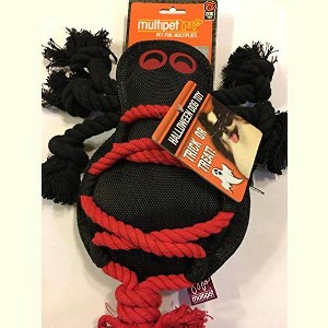 Multipet Black Red Rope Halloween Spider Dog Toy - 1 of 1